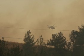 Çanakkale'deki orman yangınına havadan ve karadan müdahale ediliyor