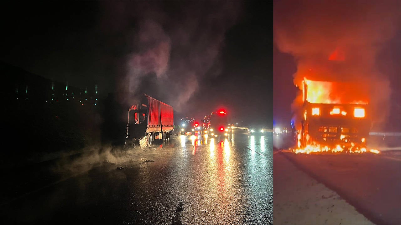 kuzey-marmara-otoyolunda-asit-yuklu-tir-alev-aldi
