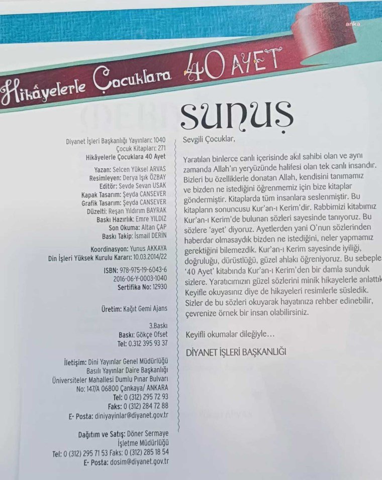 Kitap İçeriğinde Siyasi Propaganda İddiası