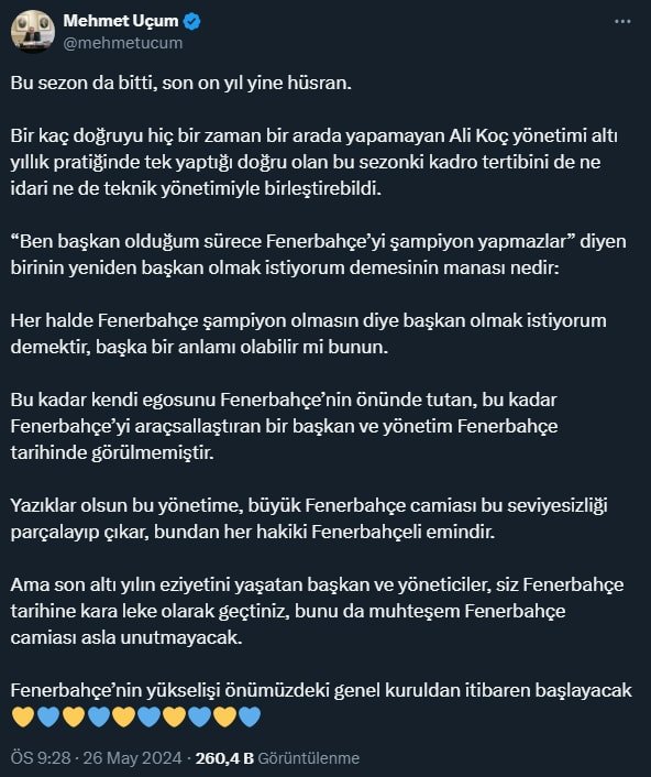 Cumhurbaşkanı Başdanışmanı Mehmet Uçum'dan Çarpıcı İfadeler