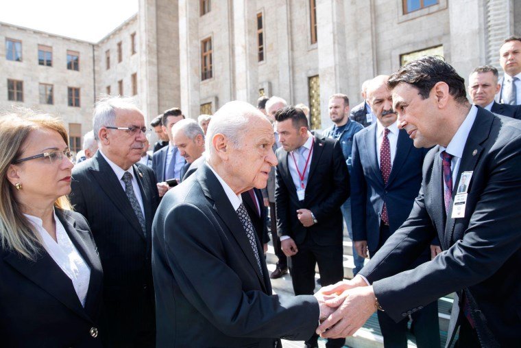 TBMM Şeref Merdivenlerinde Devlet Eski Bakanı Aksoy İçin Tören Düzenlendi