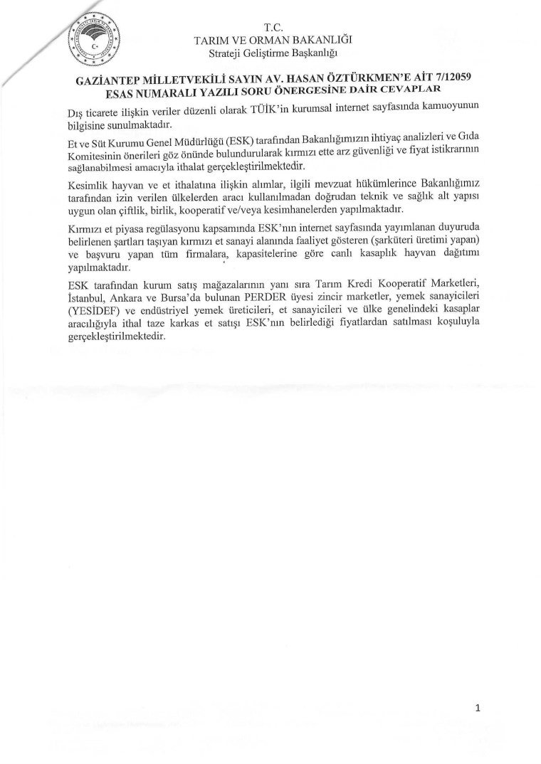 Bakanlığa Net Sorular