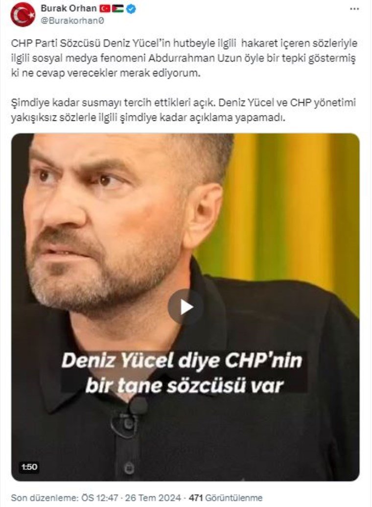 Diyanet Hutbesine Tepkiler ve CHP Sözcüsü Deniz Yücel'in Açıklamaları