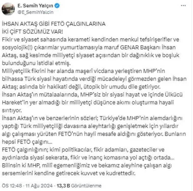 Sinan Ateş Davası ve Hedef Gösterilen İsimler
