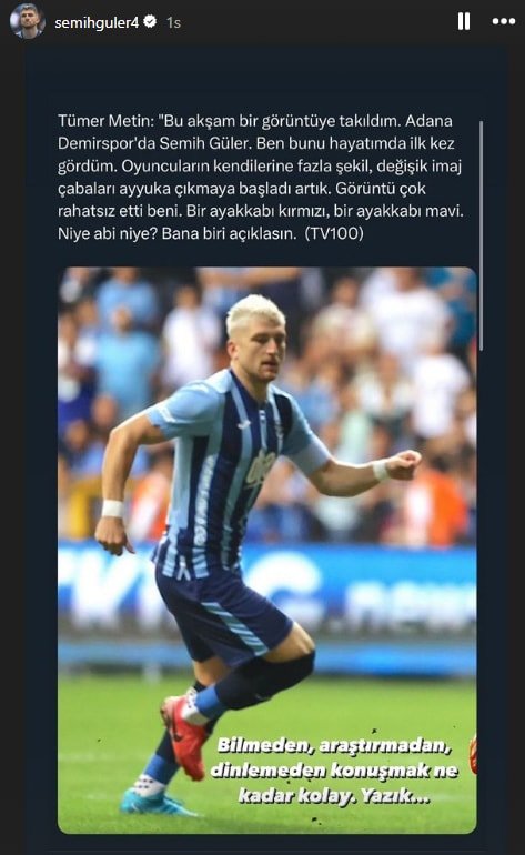 Semih Güler'in Tümer Metin'e Cevabı: Farklı Renk Kramponlar Neden Var?