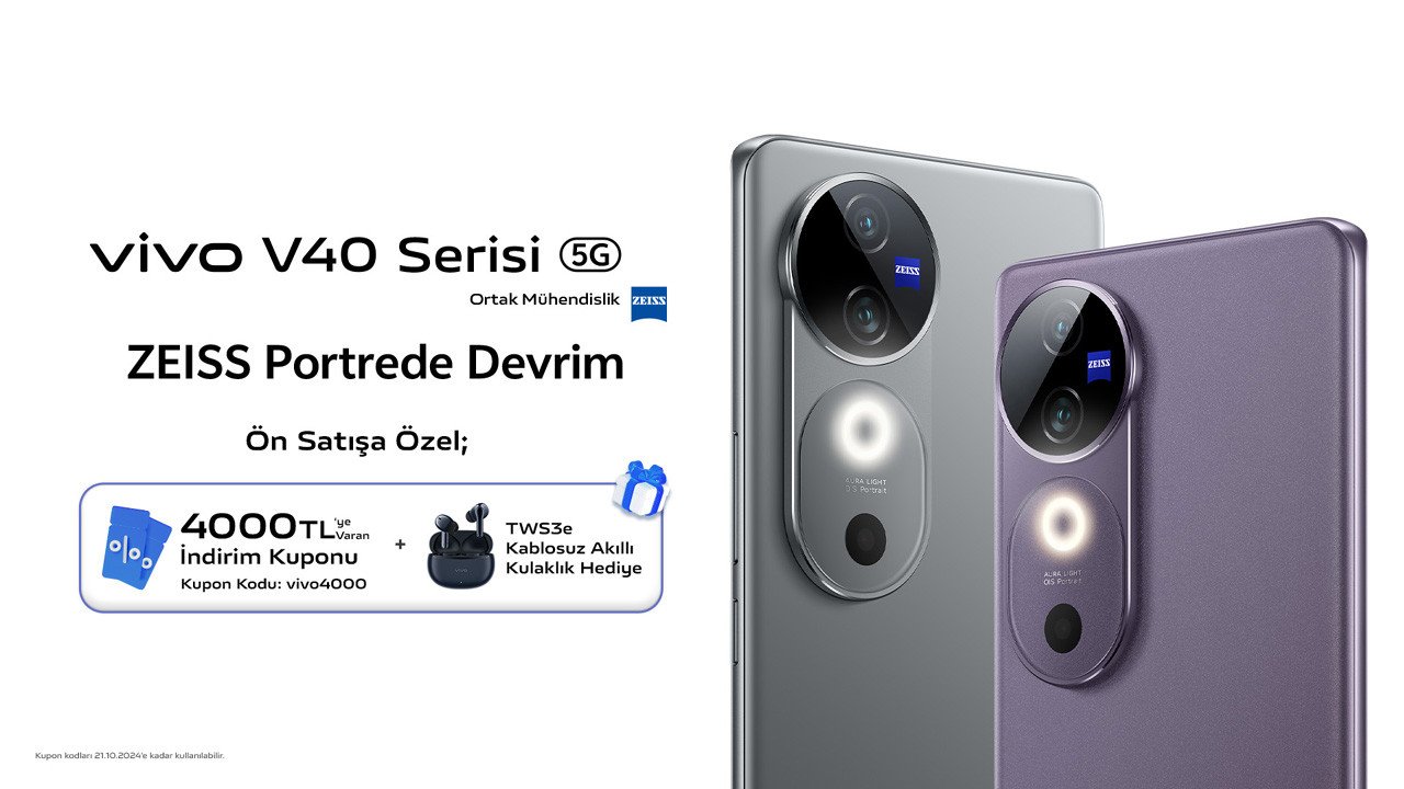 Vivo'nun Yeni V40 Serisi Türkiye'de Ön Satışta!