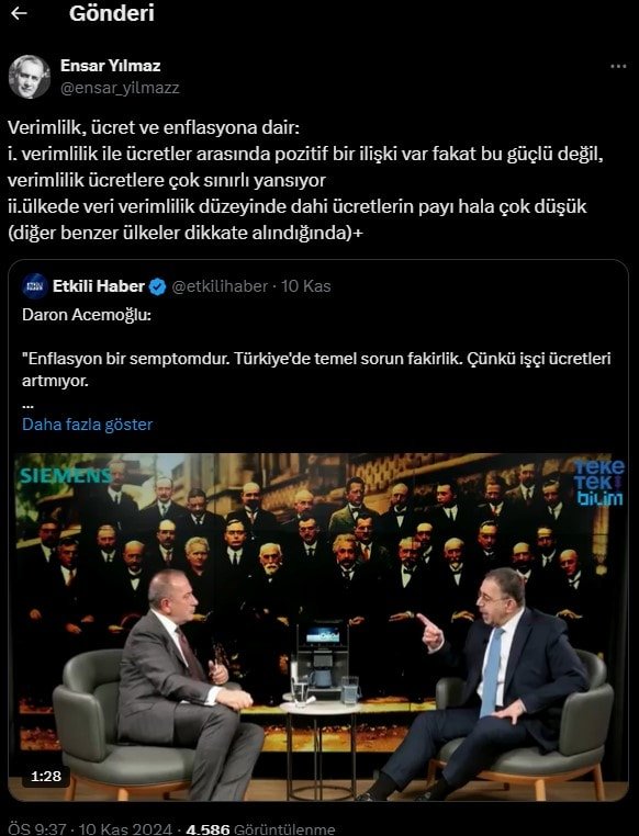 Nobel Ödüllü Acemoğlu'na Prof. Aziz Çelik'ten Sert Eleştiri