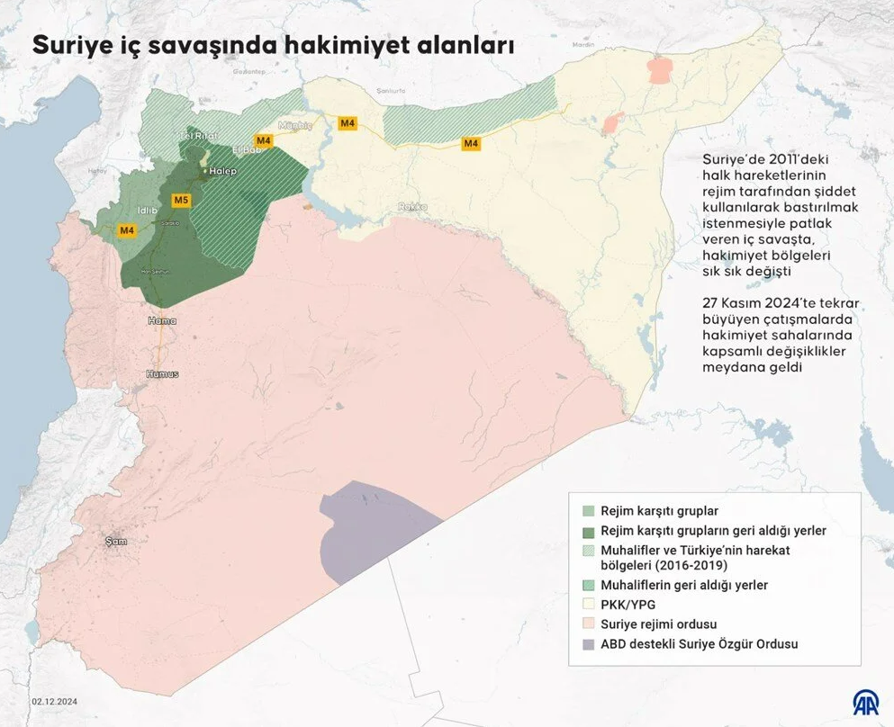 Suriye'deki Savaşın 7. Günü: Çatışmalar ve Değişen Harita