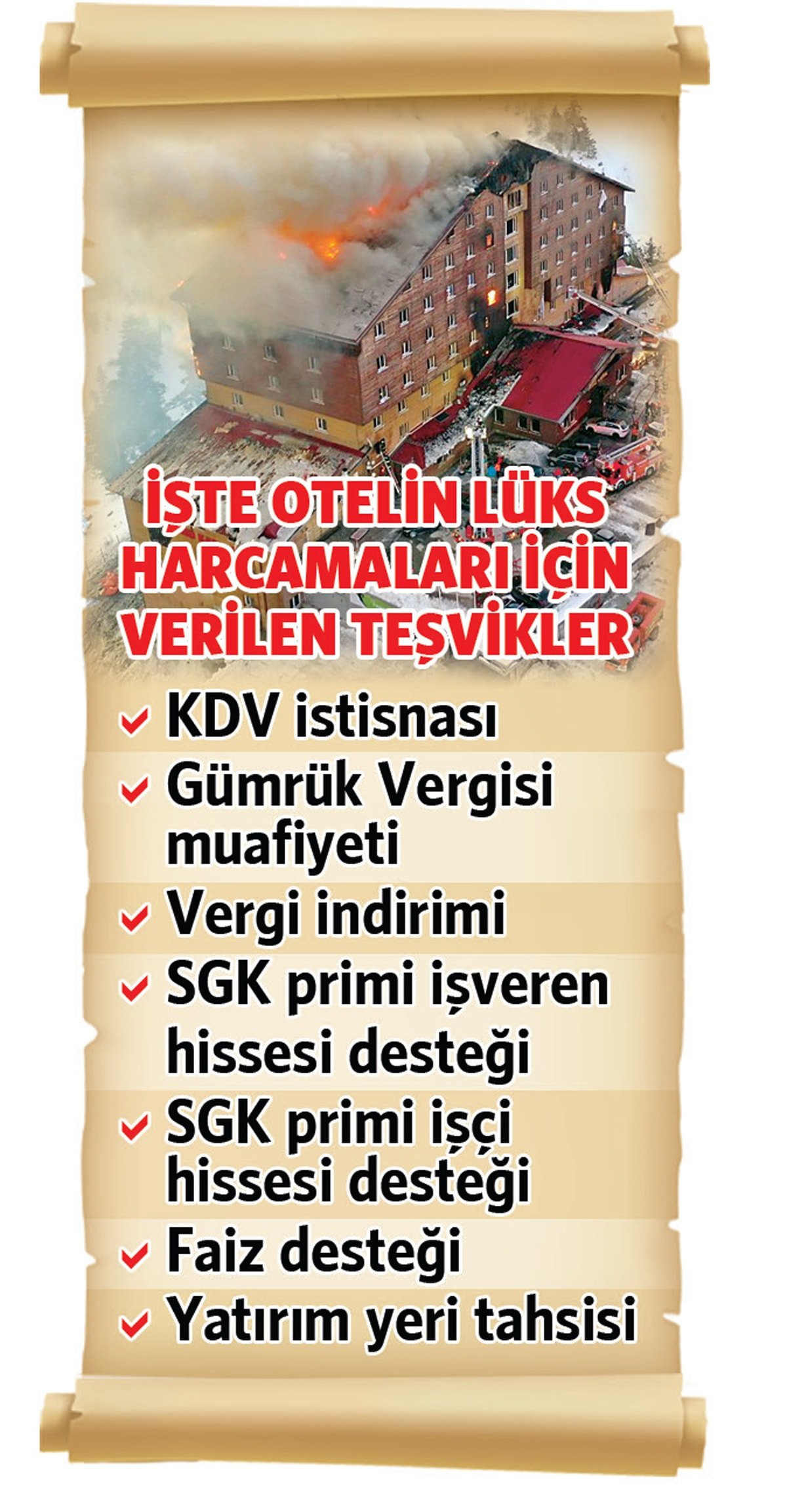 Grand Kartal Oteli'nde Kamu Teşvikleri ve Yangın Faciası