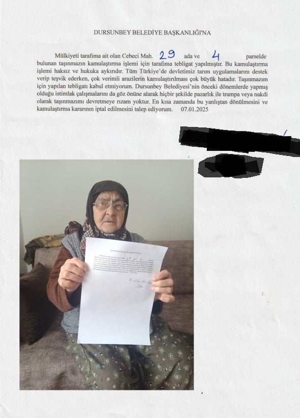 Dursunbey'de Tarım Arazilerine Göz Dikti