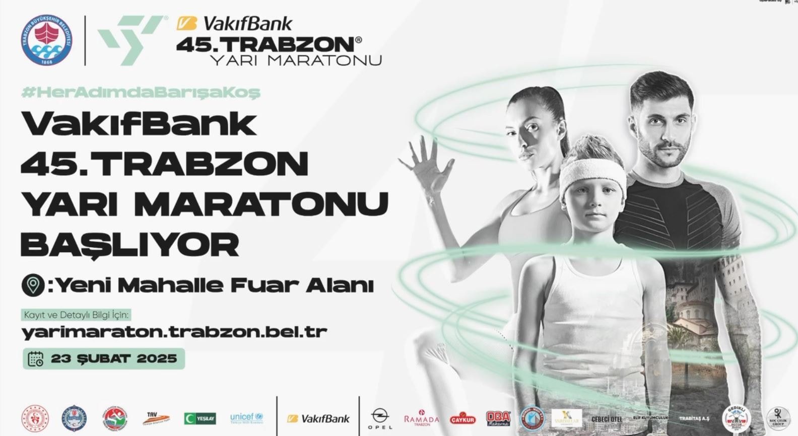 Trabzonspor'dan 45. Uluslararası Trabzon Yarı Maratonu'na Destek