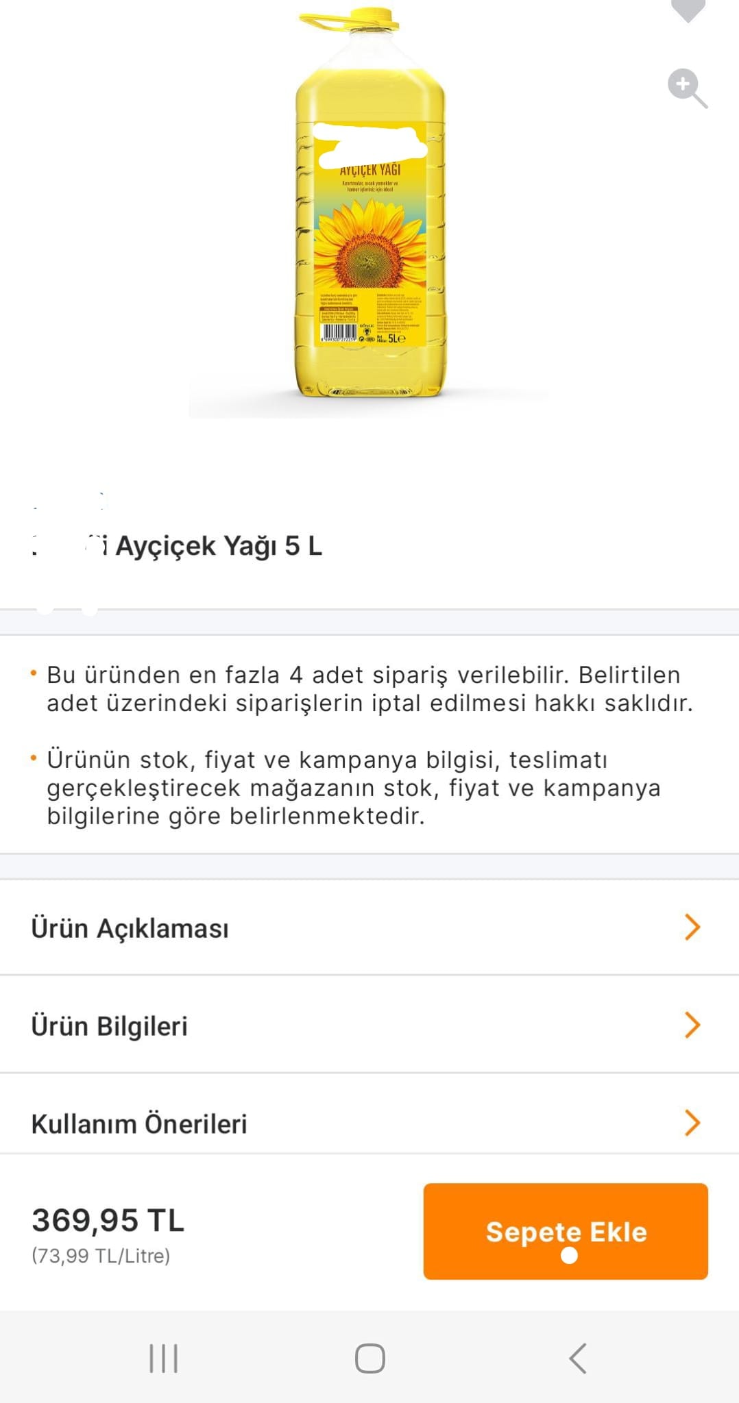 Türkiye'de Ayçiçek Yağı Fiyatları Yükseliyor