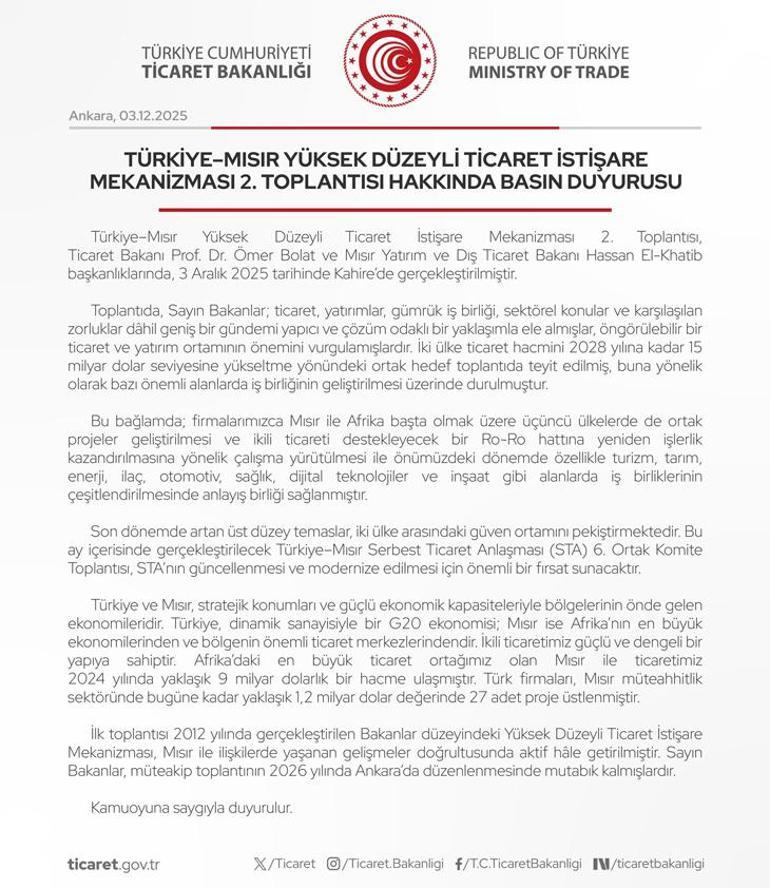 Türkiye ile Mısır Arasında Ro-Ro Hattı Yeniden İşlevlendirme Çalışmaları Başlatılıyor