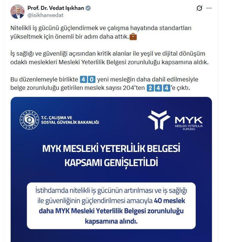 Resmi Gazetede Yayımlanan 40 Meslek İçin Belge Şartı: Web Sayfası Yayını İçin Özgün Başlık