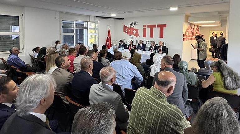 Bakan Işıkhan Zürih’te Türk Vatandaşları ve STK Temsilcileriyle Görüştü