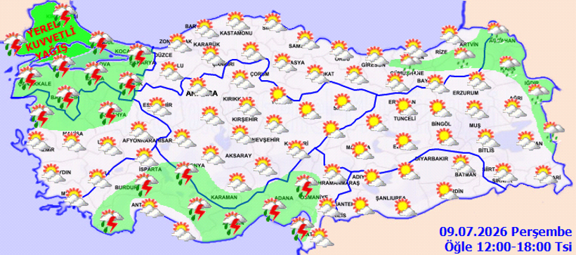 Meteoroloji Saat Verdi: İstanbul ve Trakya İçin Kuvvetli Yağış Uyarısı