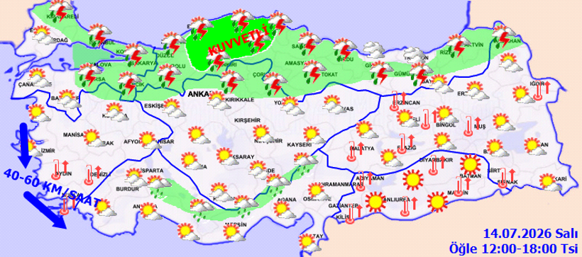 Meteoroloji Uyarısı: Kuvvetli Sağanak ve Sert Rüzgar Etkili Olacak