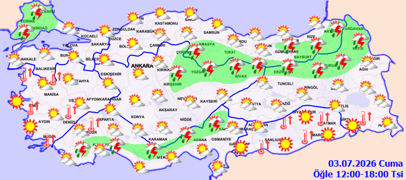 Meteoroloji Uyarısı: Sıcaklık Yükselişe Geçerken Yaz Yağmuru Etkili Olacak - Haber Başlığı