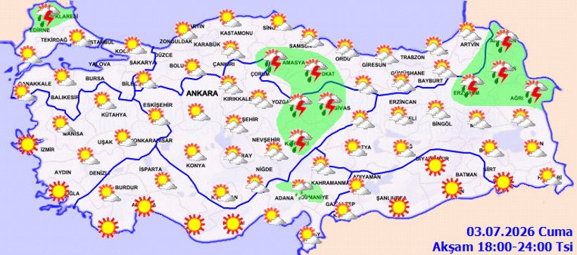 Meteoroloji Uyarısı: Sıcaklık Yükselişe Geçerken Yaz Yağmuru Etkili Olacak - Haber Başlığı