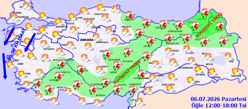 Meteoroloji Uyarısı: Yurt Genelinde Sağanak Alarmı